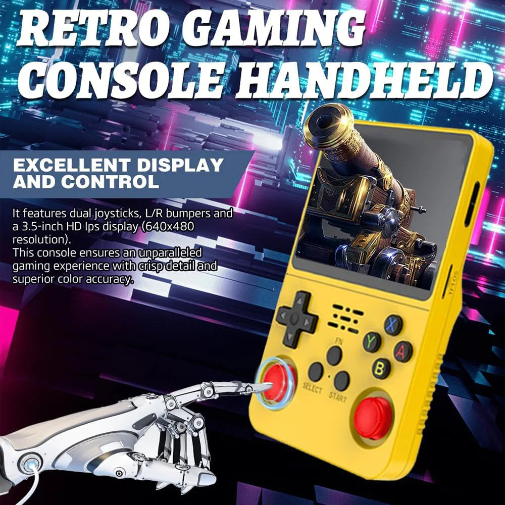 R36S Retro Handheld Game Console – 3.5" Screen, ARKOS System