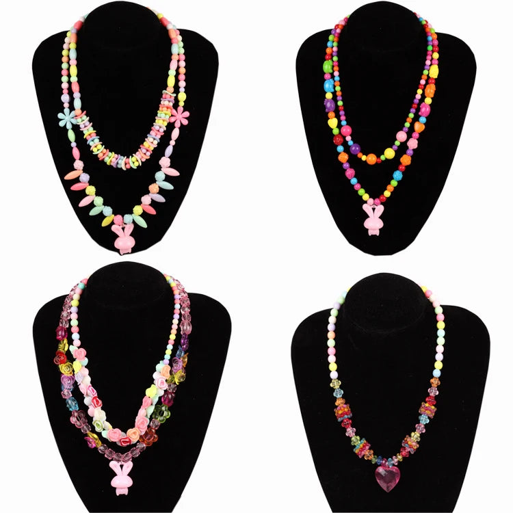 DIY Beaded Jewelry Set – 24 Grid Spacer Beads Kit for Girls