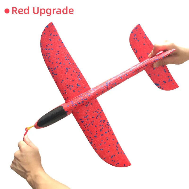 33/50CM Big Flash Glider Foam Plane Hand Throw Light Inertial AirPlane Outdoor Launch Fun of Kids Toys for Children Boys Gift