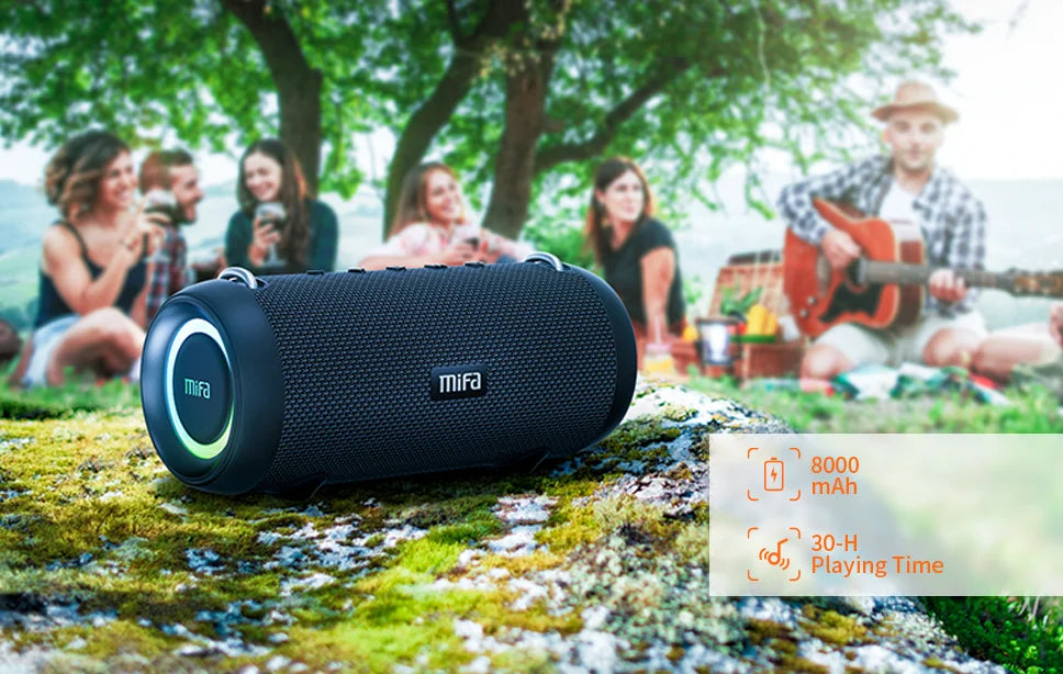 mifa A90 Bluetooth Speaker 60W Output Power Bluetooth Speaker with Class D Amplifier Excellent Bass Performace camping speaker