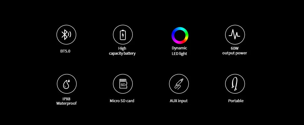 mifa A90 Bluetooth Speaker 60W Output Power Bluetooth Speaker with Class D Amplifier Excellent Bass Performace camping speaker