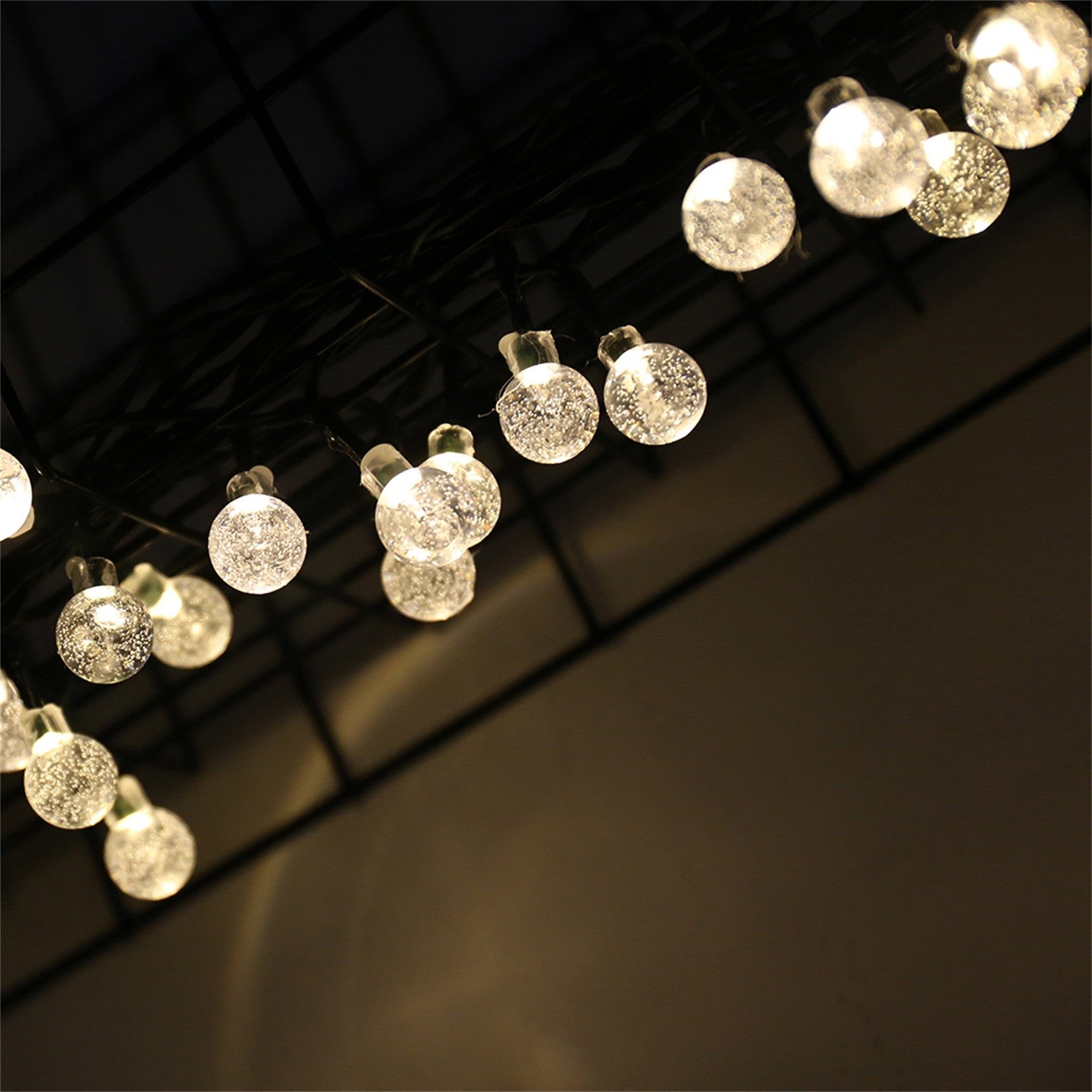 Solar Bubble Ball String Lights – Waterproof Outdoor Christmas Lamp
