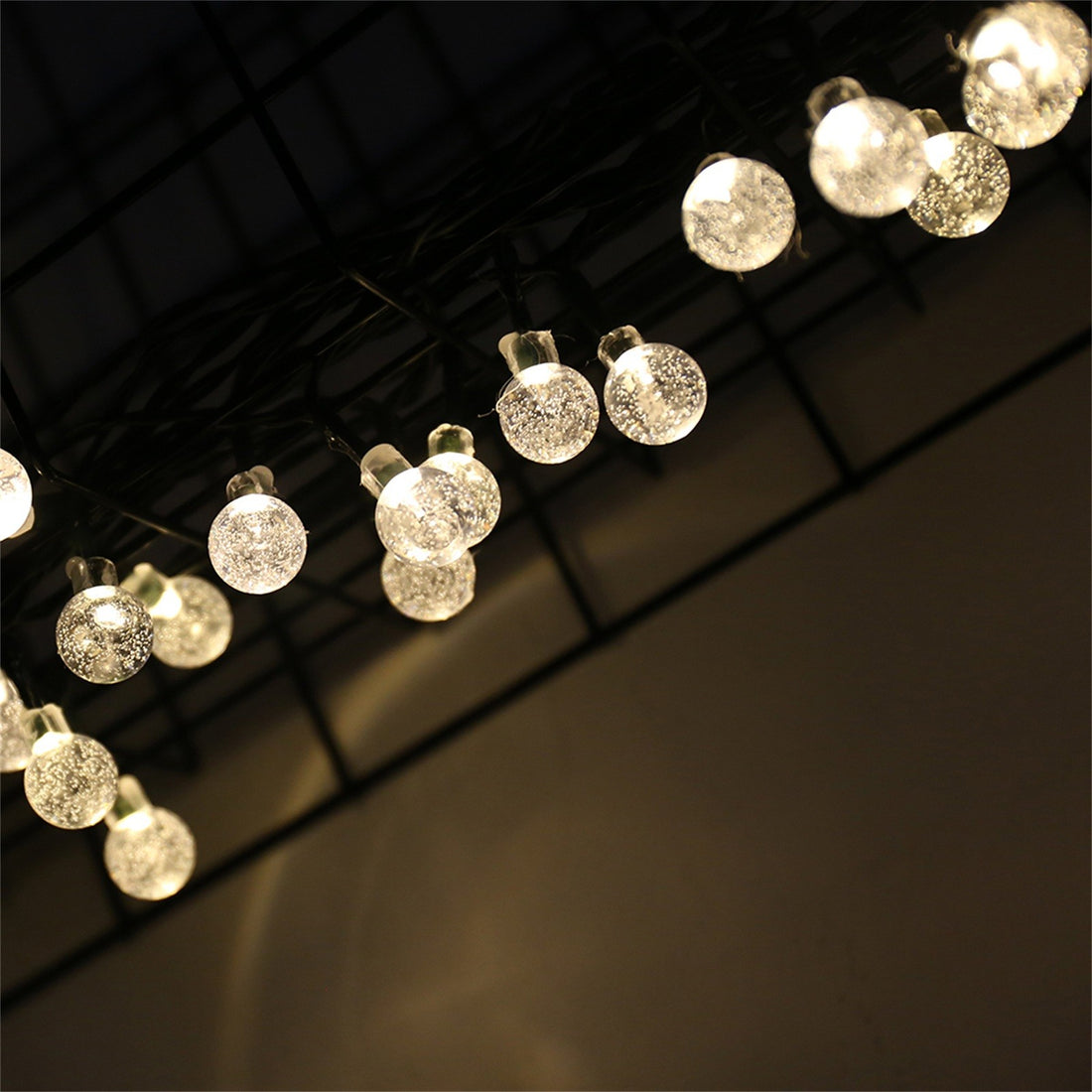 Solar Bubble Ball String Lights – Waterproof Outdoor Christmas Lamp