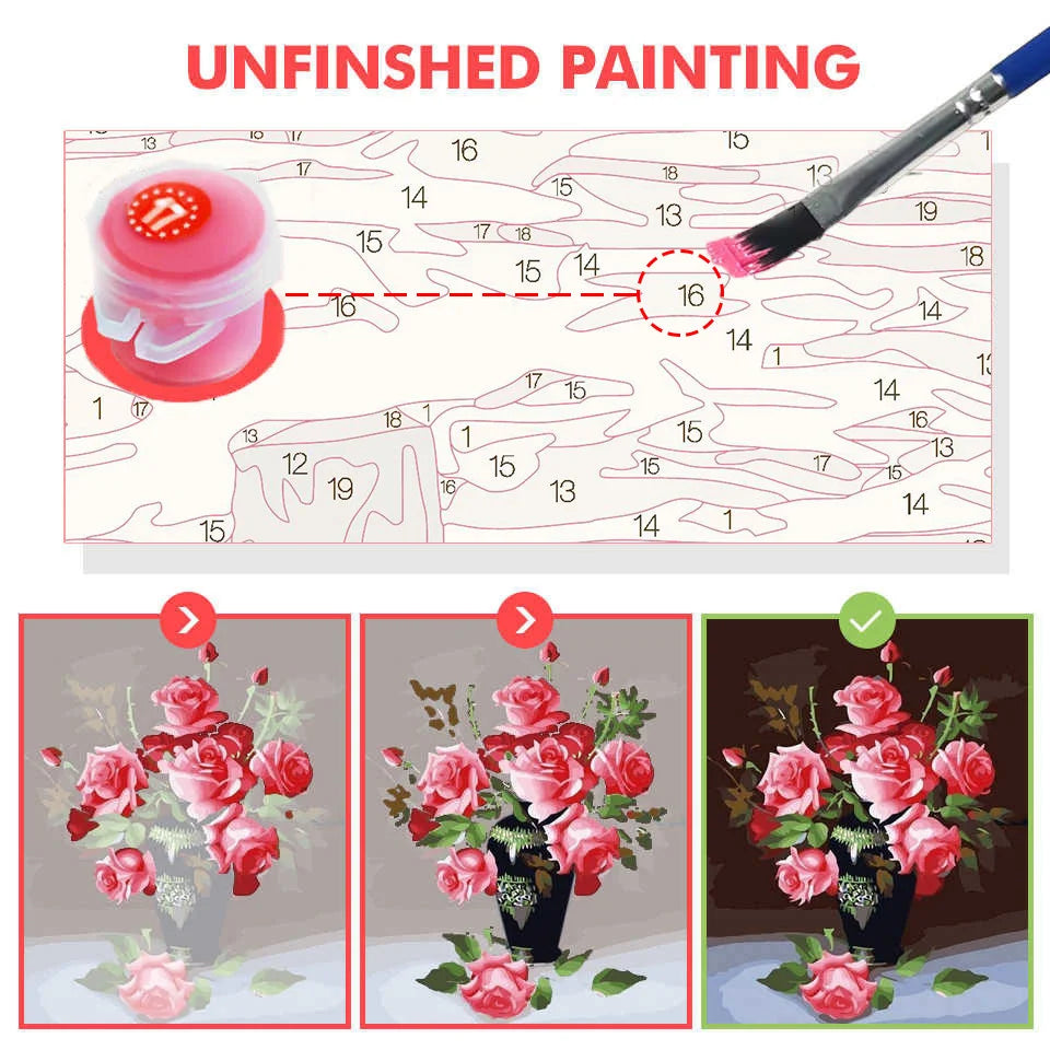 HUACAN Paint By Numbers – Tree of Life Canvas Kit for Adults