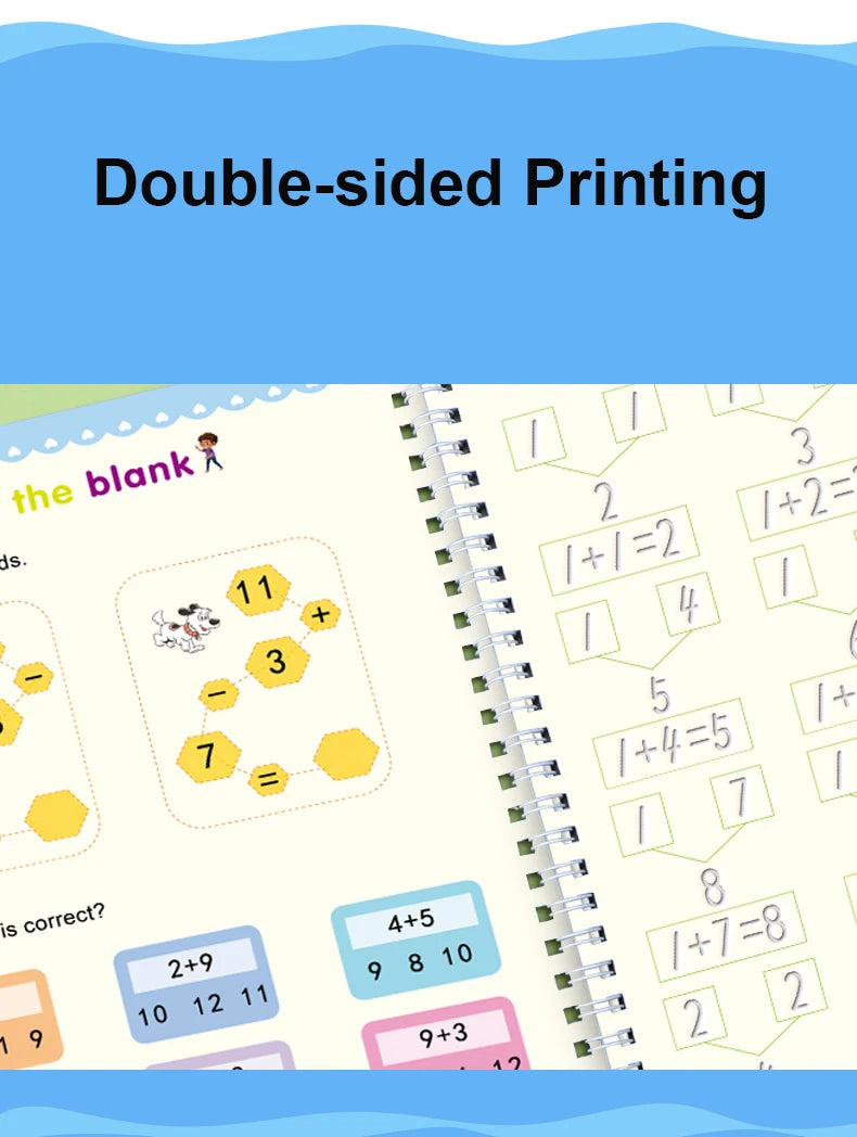 English Writing Practice Copybook – Groove Magic Calligraphy Book