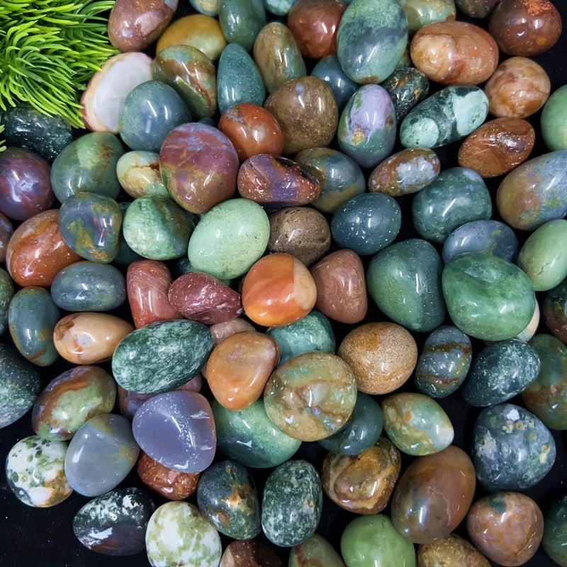 Ocean Jasper Stones – 1.76 oz Large Chips for Decor, Crafts & Healing