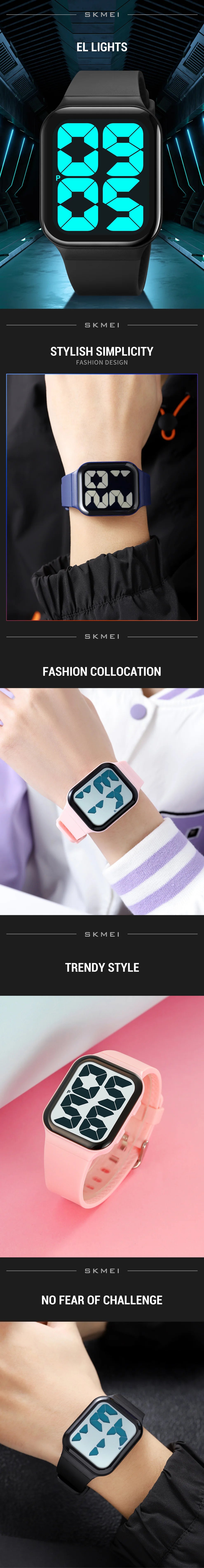 SKMEI 1995 Luxury Digital Sport Watch Waterproof  Electronic Watches Fashion Minimalism Design Women Men Watch Reloj Masculino