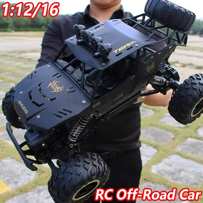 4WD 1:12/16 Scale All Terrain RC Car 20KM/H High Speed Electric Vehicle Remote Control Off-Road Truck LED HeadLight Gifts Adults