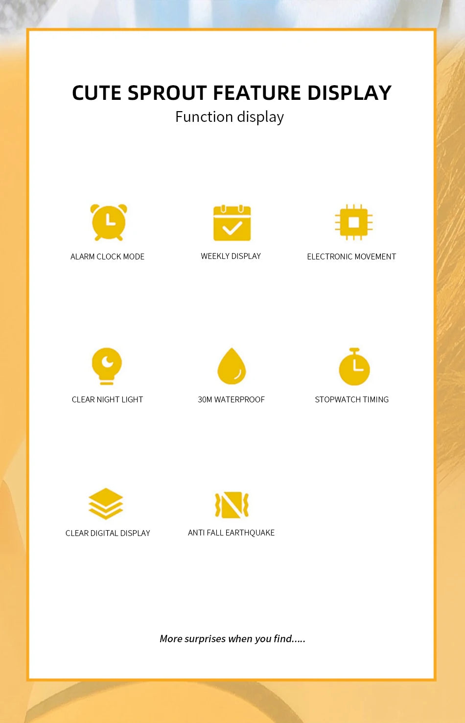 Waterproof Alarm Student Watches Boys Girls Lady Sport Watch Colorful Led Digital Wristwatches