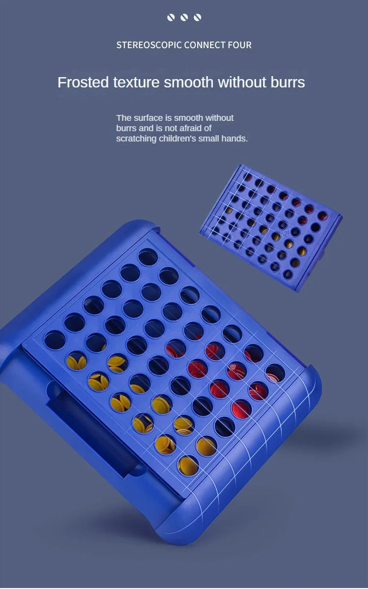 4-in-a-Row Connect Board Game – Classic Family Strategy Toy