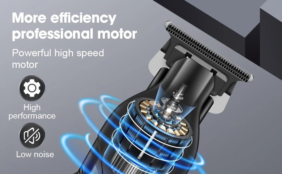 hiena Finish Machine Electric Professional Electric Hair Clippers Beard Clipper Rechargeable Men's Shaver Hair Trimmer Kit