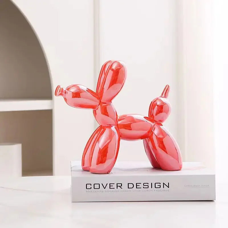 ERMAKOVA Balloon Dog Ceramic Sculpture – 11cm Abstract Figurine