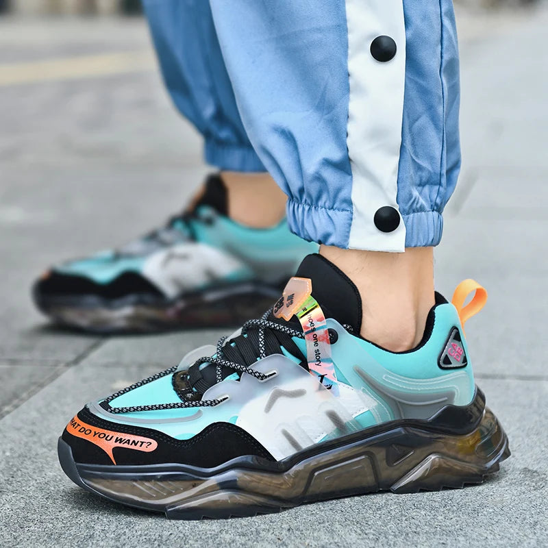 Men's Breathable Casual Sneakers Luxury Trainer Fashion Loafers Running Shoes - Comfortable Race Shoes for Male