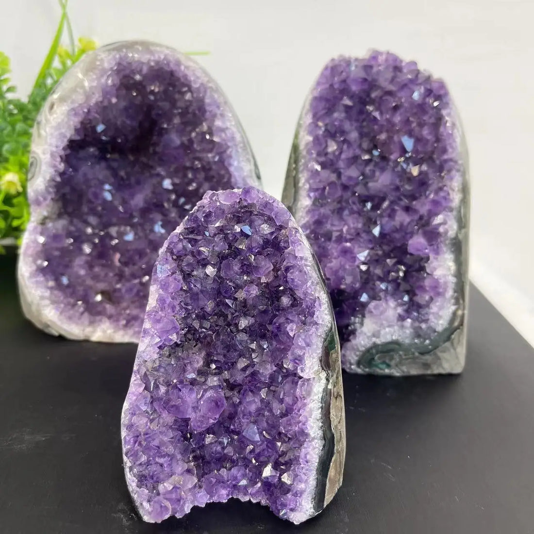 Natural Amethyst Crystal Cluster – Raw Quartz Geode for Home & Reiki