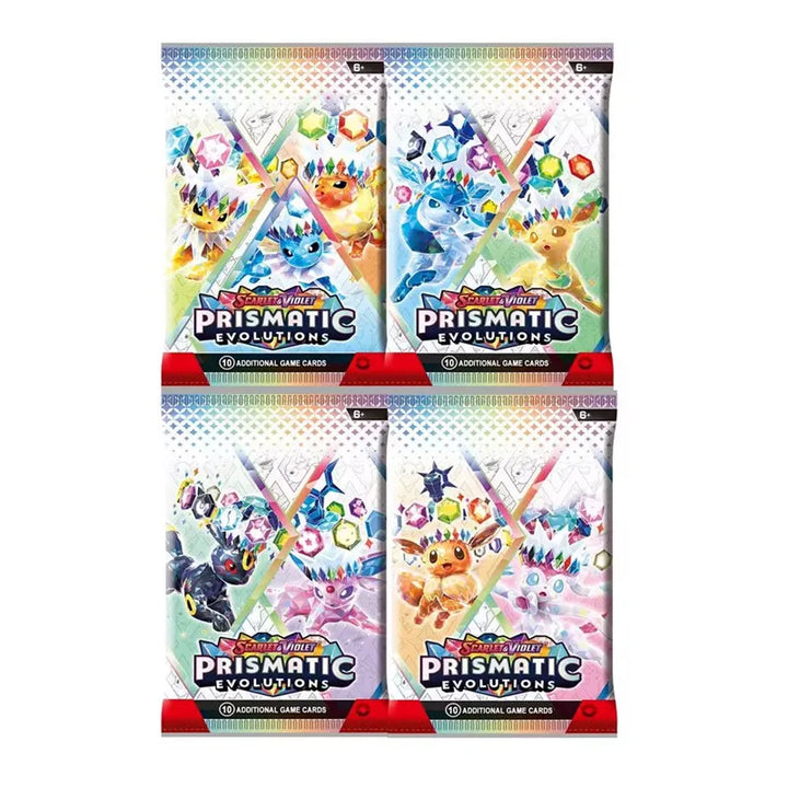 360Pcs Pokemon Card Prismatic Evolutions Scarlet Violet 151 Surging Sparks PALDEAN FATES English Booster Battle Transaction Card
