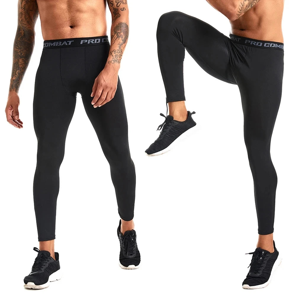 Mens Compression Pants Tights Cool Dry Leggings Sports Baselayer Running Tights Athletic Workout Active Shorts