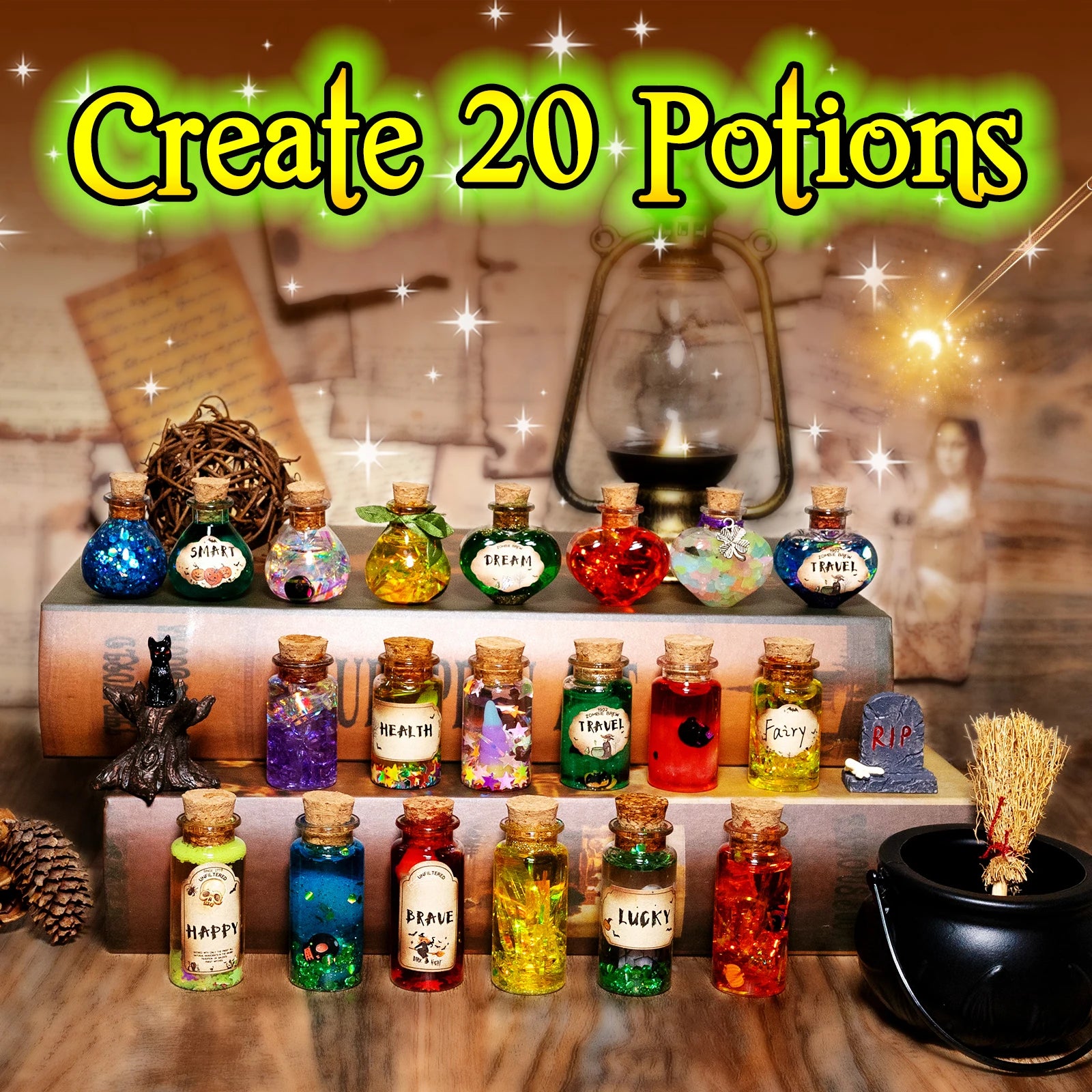 DIY Fairy Magical Potions Kit – Halloween & Christmas Craft Set