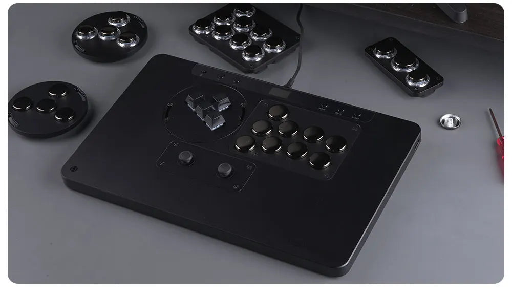 Haute42 HautePad X Leverless Fightstick – RGB Hitbox Controller