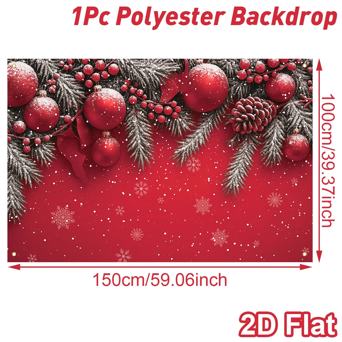 Christmas Tree Backdrop – Merry Christmas Photo Background