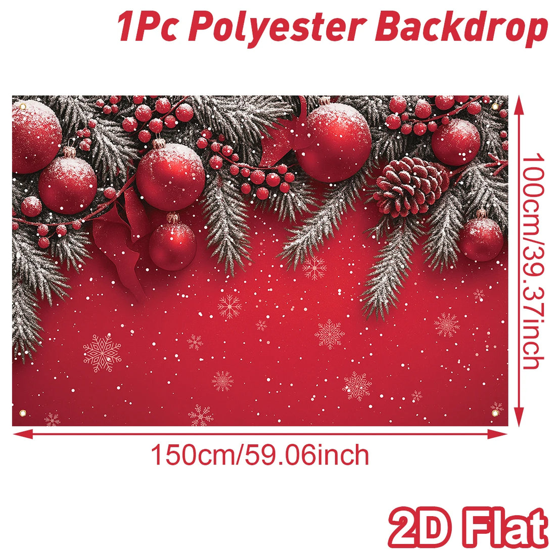 Christmas Tree Backdrop – Merry Christmas Photo Background