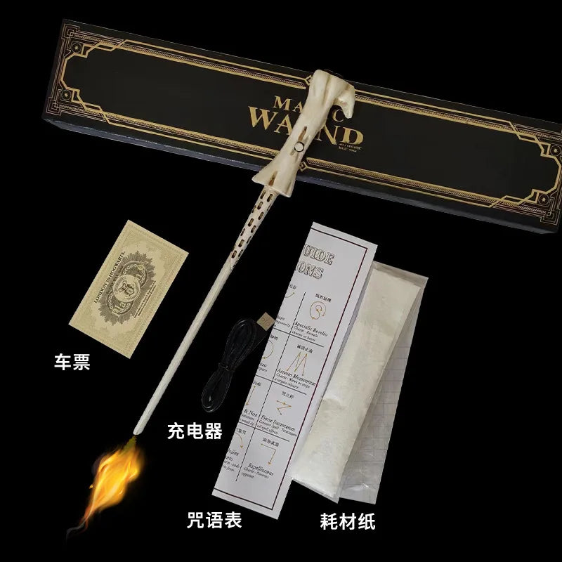 Creative Electronic Flasher Magic Wand Professional Flame Igniter Magician Prop Accessories Magia Games