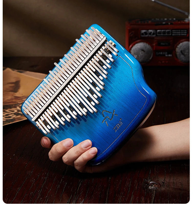 34-Tone Wooden Kalimba – Thumb Piano for Meditation & Healing