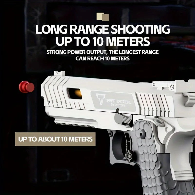 TTI 2011 Pistol Shell Throwing Continuous Firing Blowback Soft Bullet Gun Empty Hanging Birthday Gift