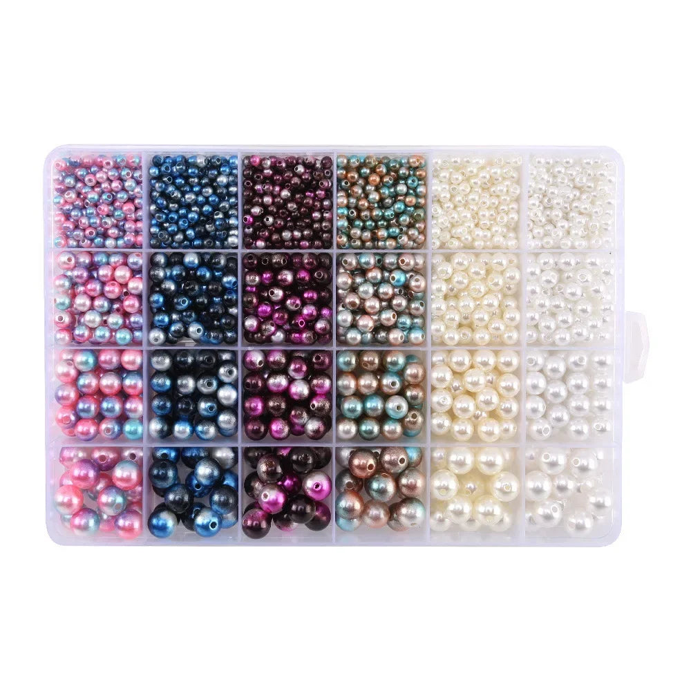 Gradient Pearl Bead Kit – Rainbow DIY Jewelry Making Set