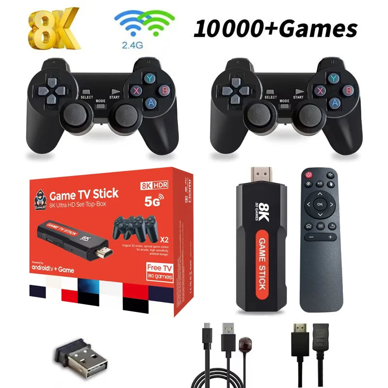 X2 Game TV Stick Console – 64GB, 10,000+ Games, 8K HD