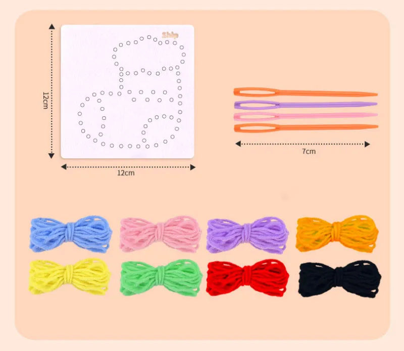 Montessori Lacing Toys – Animal Sewing Kit for Toddlers & Kids