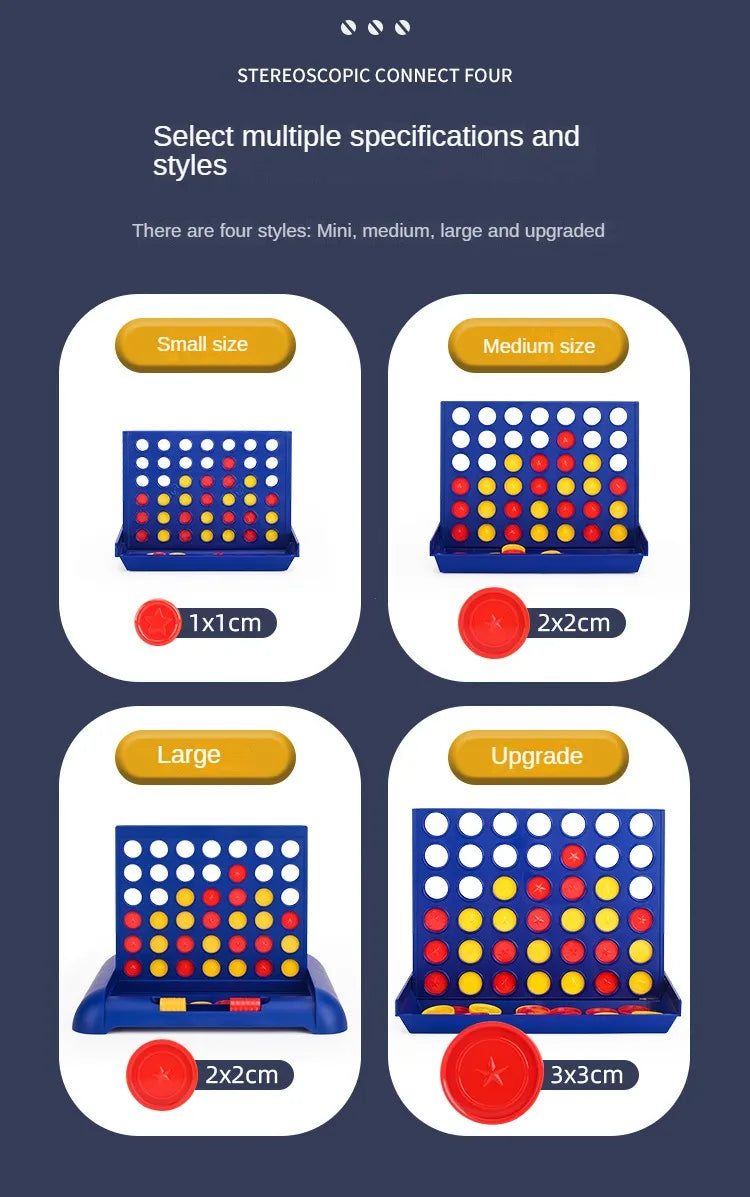 4-in-a-Row Connect Board Game – Classic Family Strategy Toy