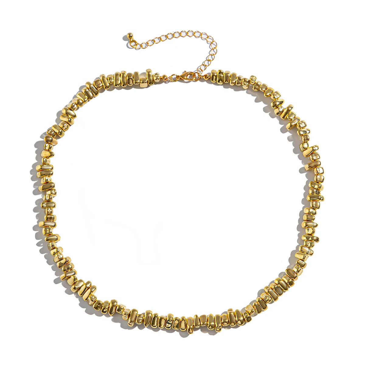 Ingemark 2PC Irregular CCB Bead Chain – Goth Cross Pendant Choker