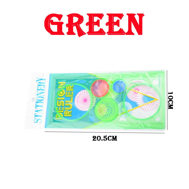 Geometry Spirograph Drawing Stencil Set – Kids Creative Art Toy