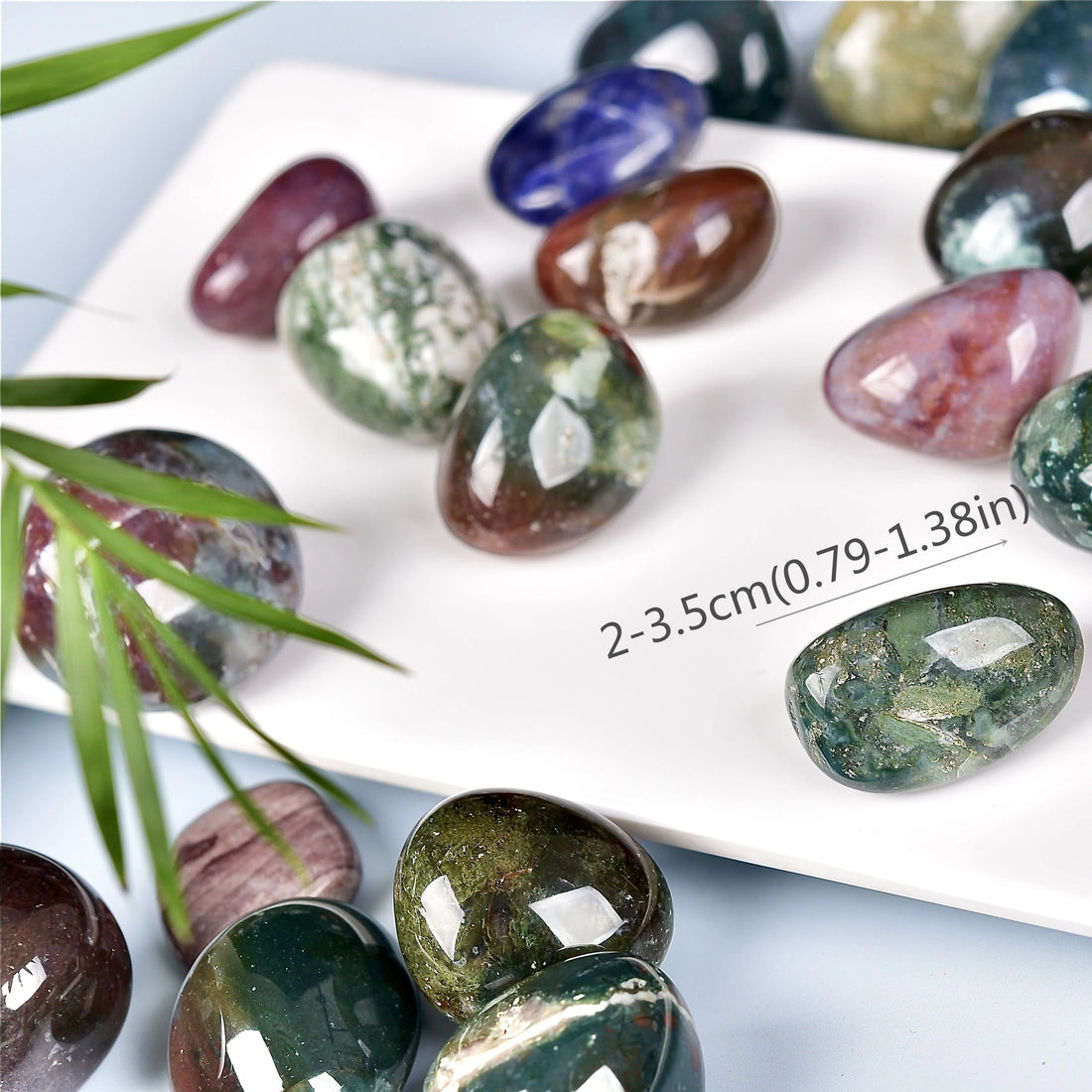 Ocean Jasper Stones – 1.76 oz Large Chips for Decor, Crafts & Healing