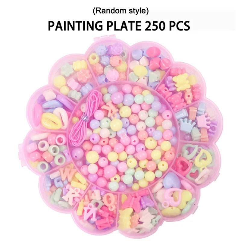 DIY Beaded Jewelry Set – 24 Grid Spacer Beads Kit for Girls