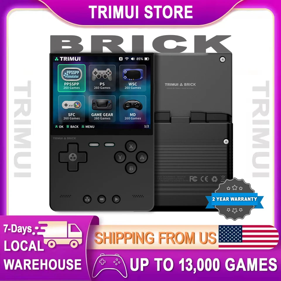 Trimui Brick Retro Handheld Console – 3.2" IPS, 1TB Expandable