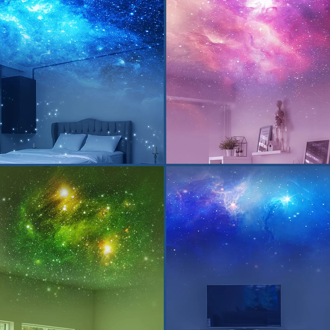 Astronaut Galaxy Star Projector – LED Night Light for Bedroom & Home Decor