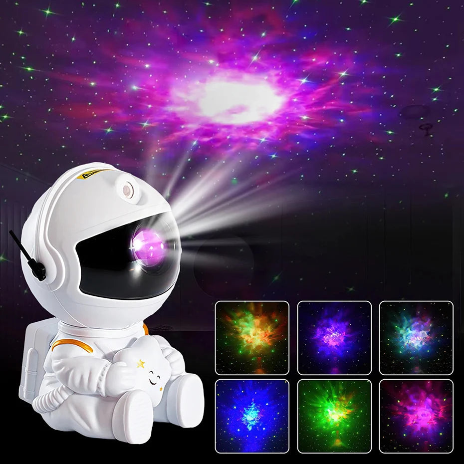 Galaxy Star Astronaut Projector – LED Starry Sky Night Light