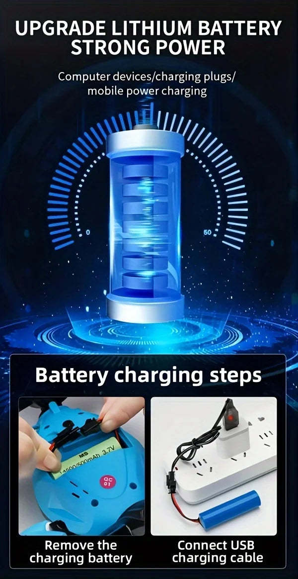 4WD RC Drift Car With Music Led Lights 2.4G Gesture Radio Remote Control Spray Stunt Car 360° Rotating Climbing Car Toys Gift