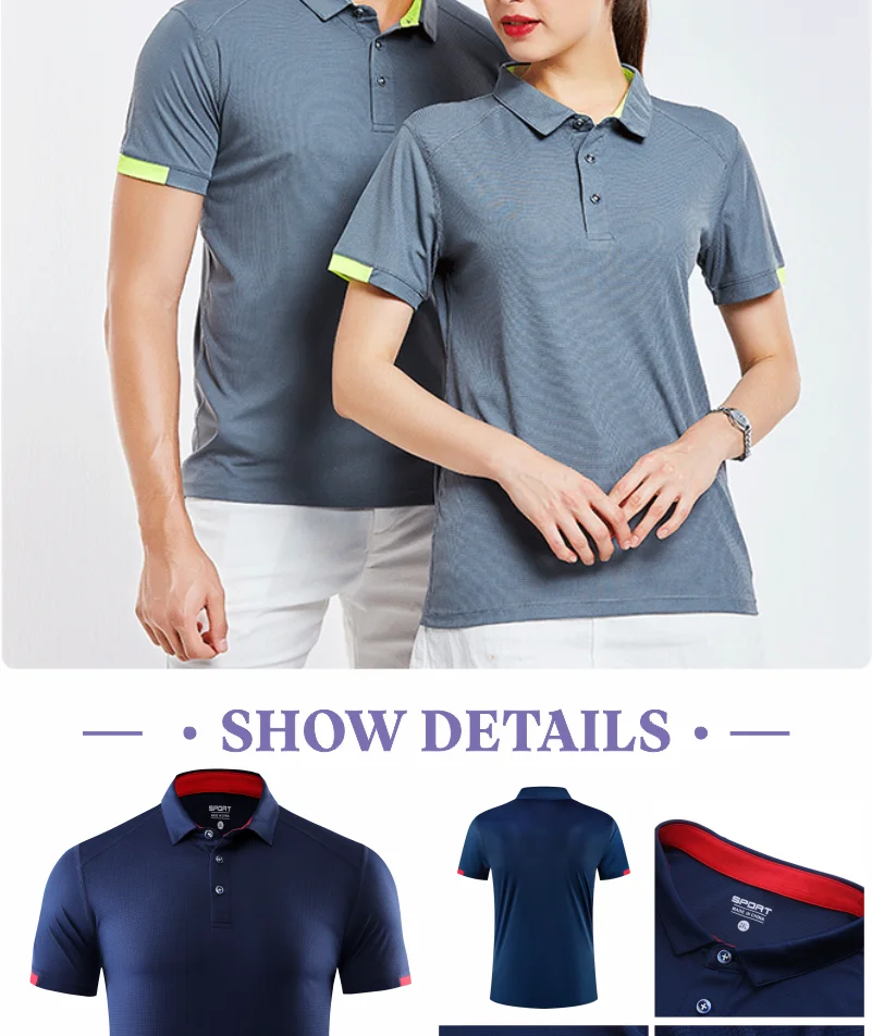 Men’s Quick-Dry Polo Shirt – Casual Sports & Fitness Top