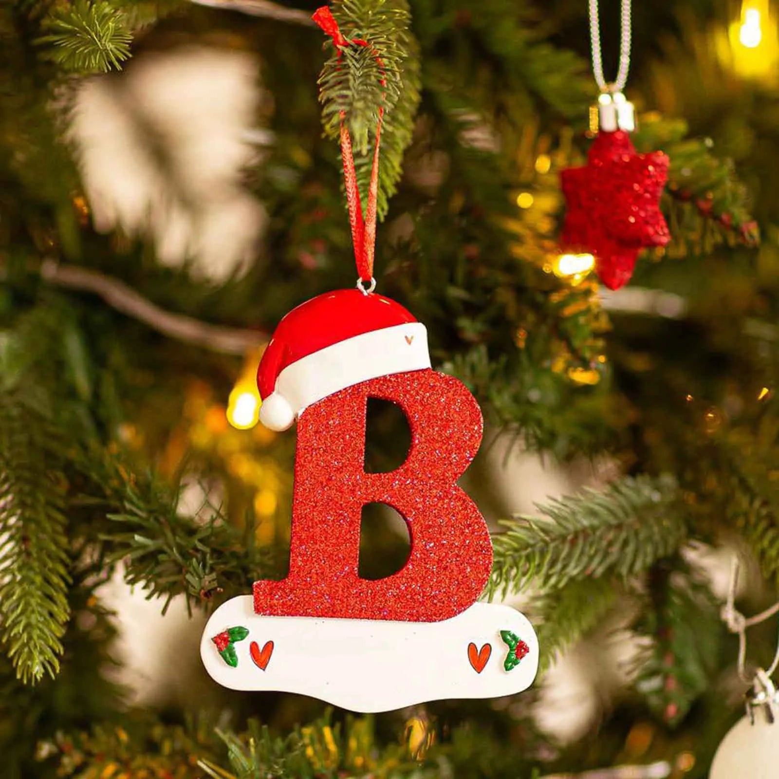Christmas Letter Pendant Decorations – Acrylic DIY Xmas Ornaments