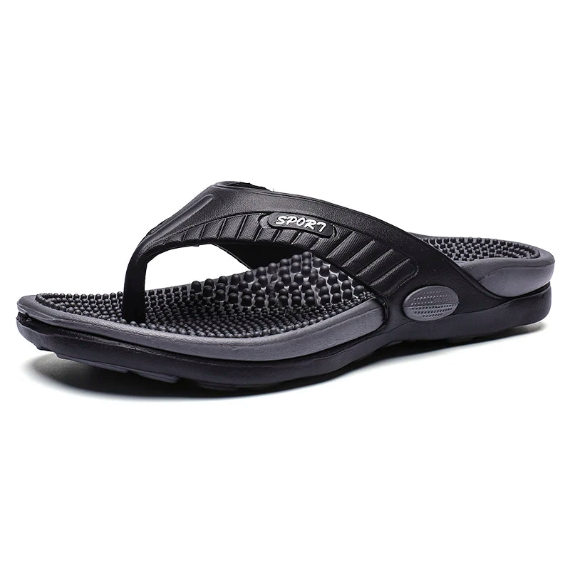 Men Massage Flip Flops EVA Slippers Summer Breathable Beach Shoes Sandals Men Flip Flops Breathable Plus Big Size Men Slipper 46