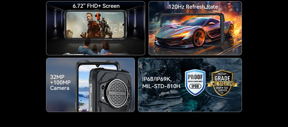 Cubot KingKong Power 3 Rugged Smartphone – 120Hz, 10200mAh