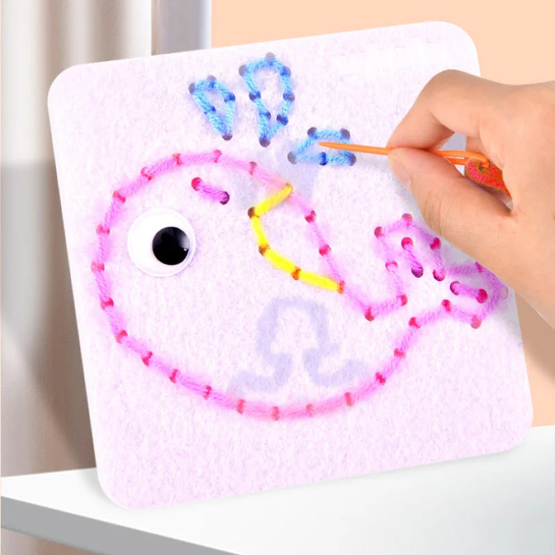 Montessori Lacing Toys – Animal Sewing Kit for Toddlers & Kids