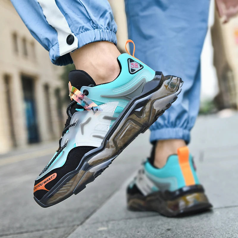 Men's Breathable Casual Sneakers Luxury Trainer Fashion Loafers Running Shoes - Comfortable Race Shoes for Male