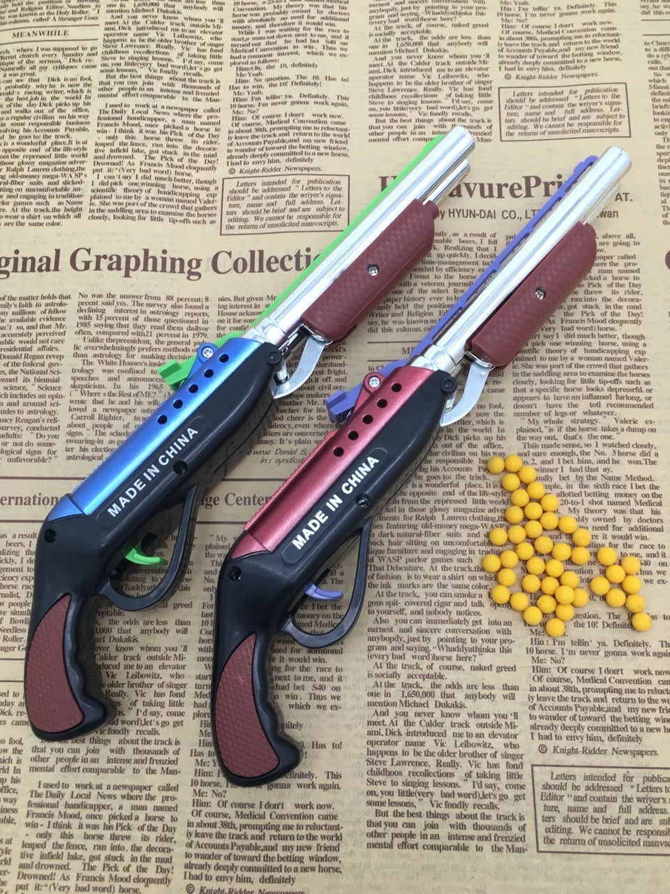 Toy Blaster Pistol Set – Manual Airsoft/BB & Paintball-Style Kids Handgun