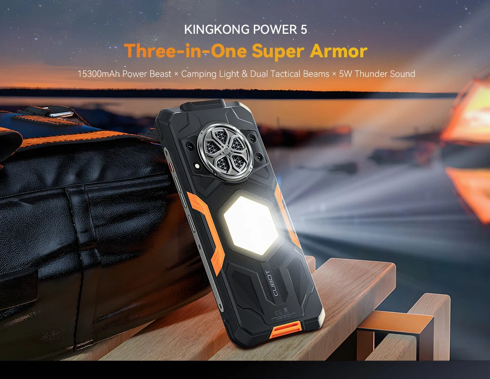 Cubot KingKong Power 5 Rugged Smartphone – 15300mAh, 120Hz