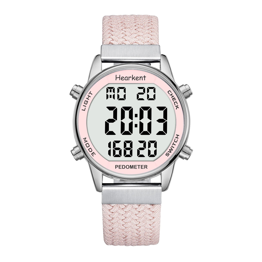 Hearkent Pedometer Sport Watches Step Counter Watch Women Digital Watches Calories Mile Stopwatch Countdown for Walking Tracker