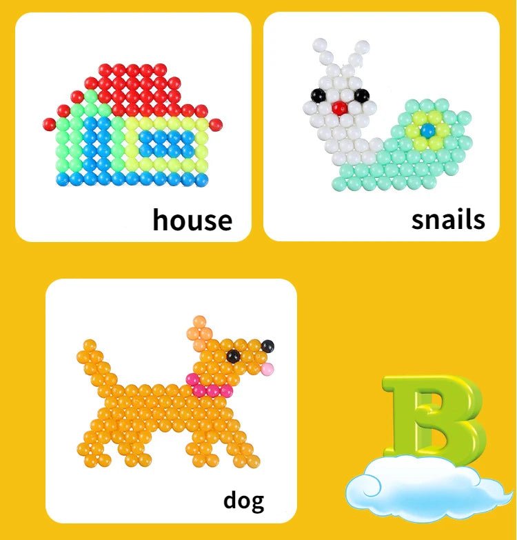 1000PCS Water Spray Magic Beads Set – DIY Puzzle Craft Toy