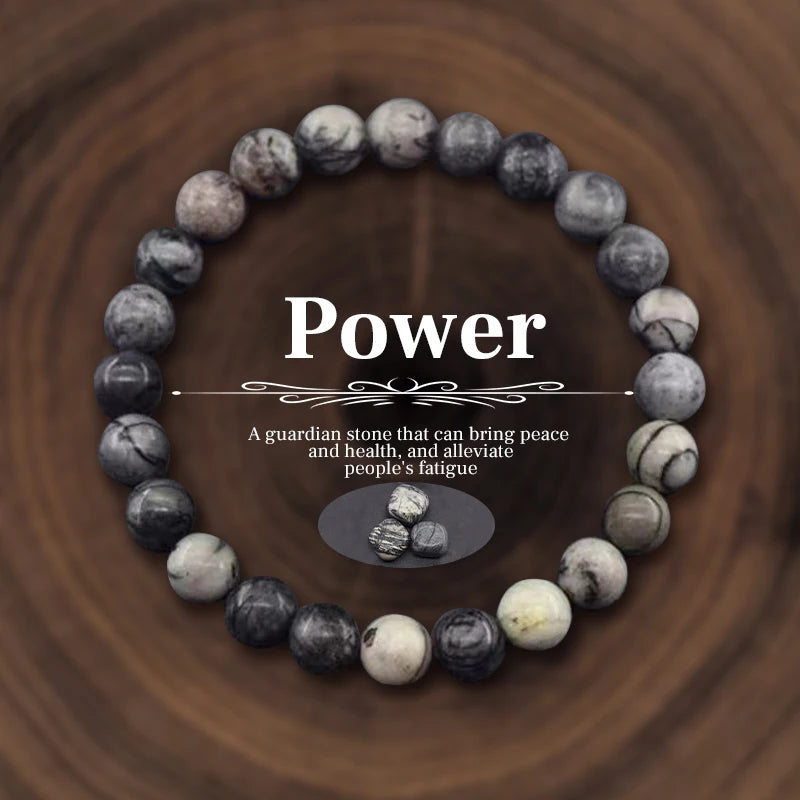 Natural Stone Bracelet – Amethyst, Quartz, Agate & Tiger Eye